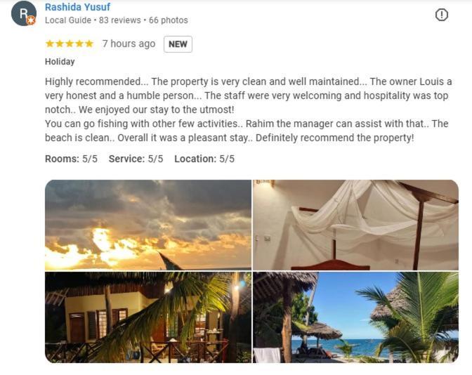 Lui Ushongo Beach House Pangani Exterior photo